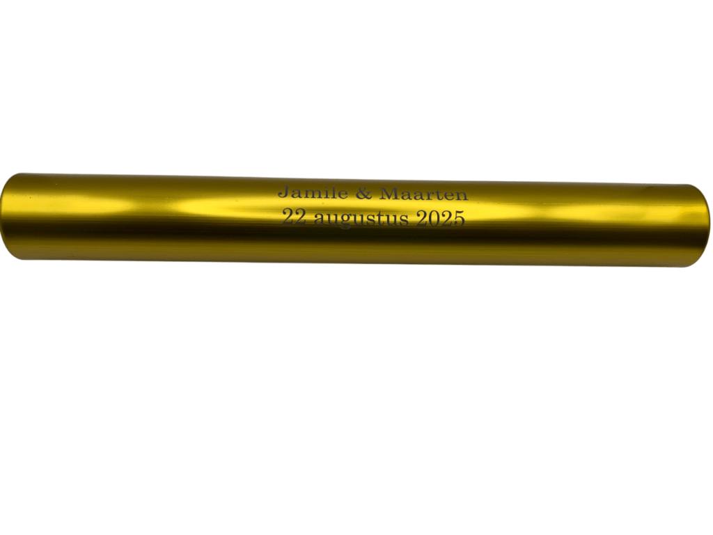 Inspiratie - Gouden stokje met opdruk